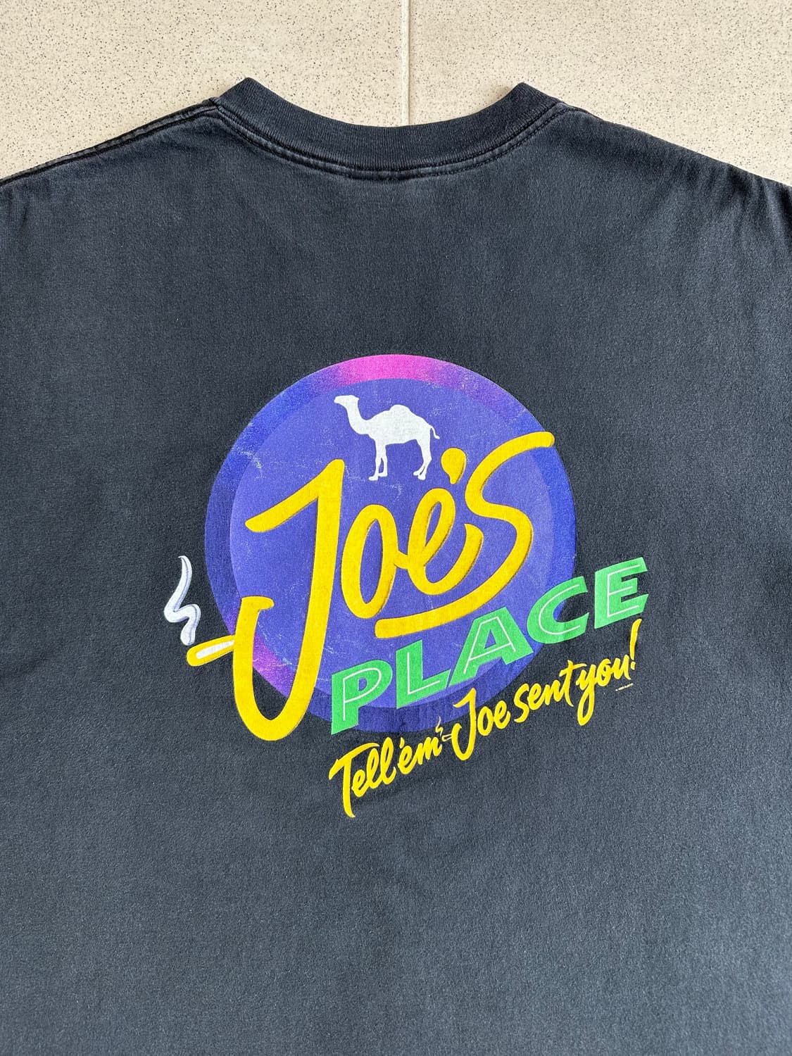 90s 빈티지 카멜 시가렛 티셔츠 XL Joe's place 상품이미지3