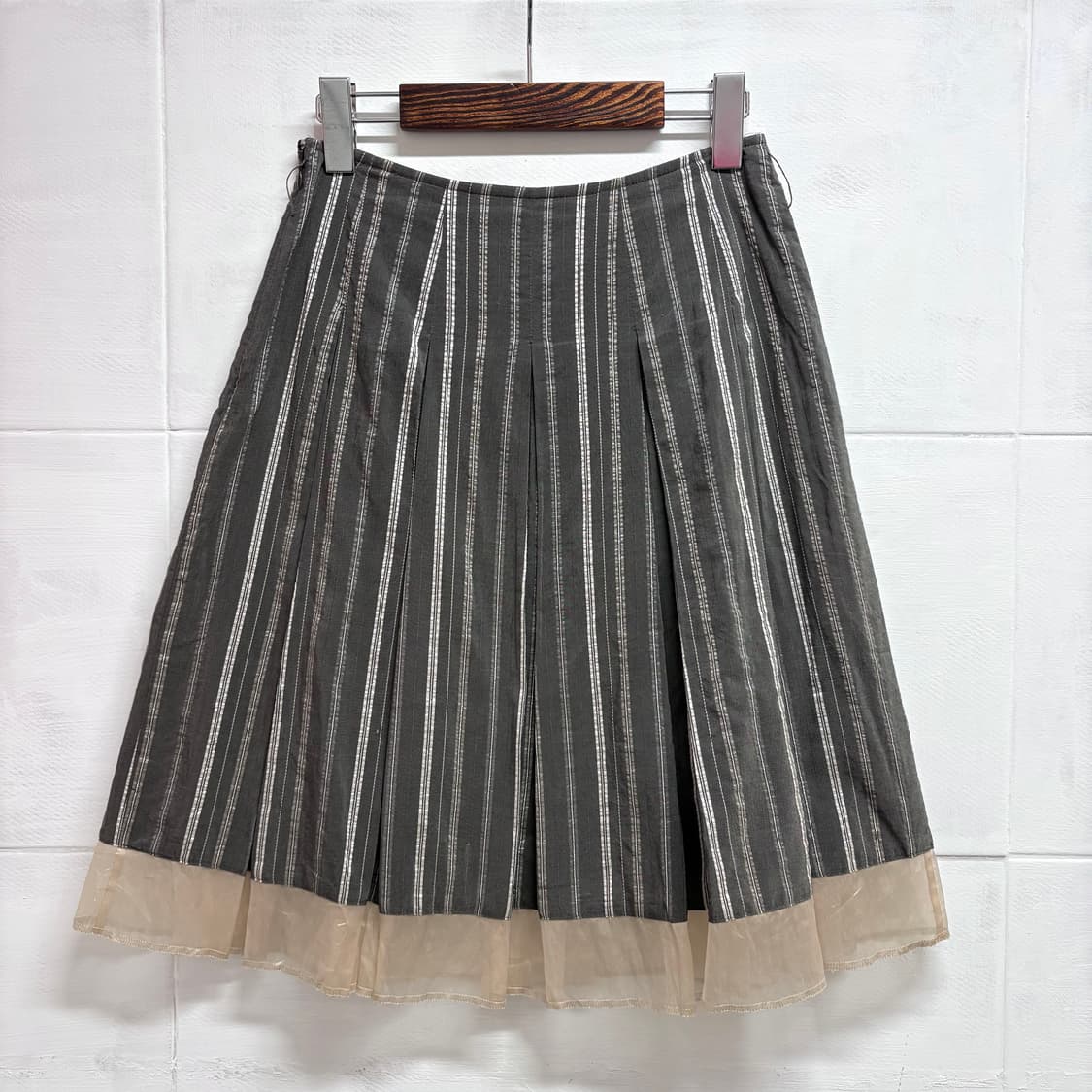 KOFI COLLECT 스트라이프 레이어드 페어리 미디스커트  JPN 상품이미지4