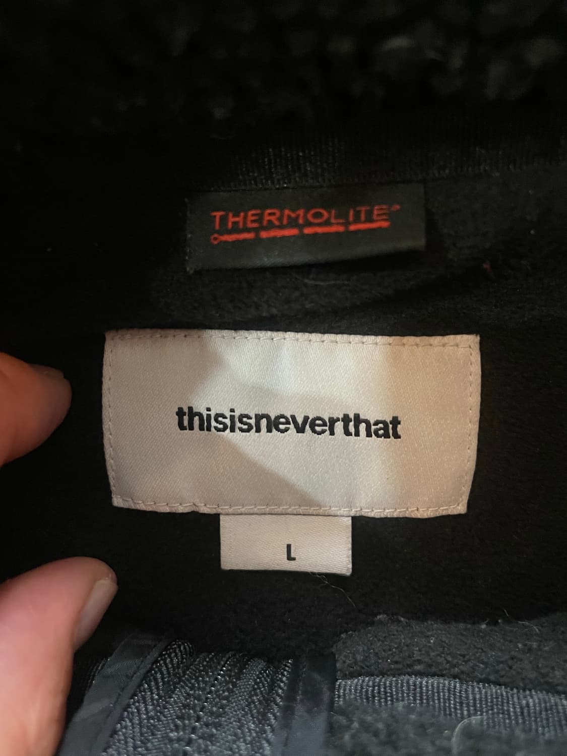 Thisisneverthat 플리스 블랙 L 상품이미지6