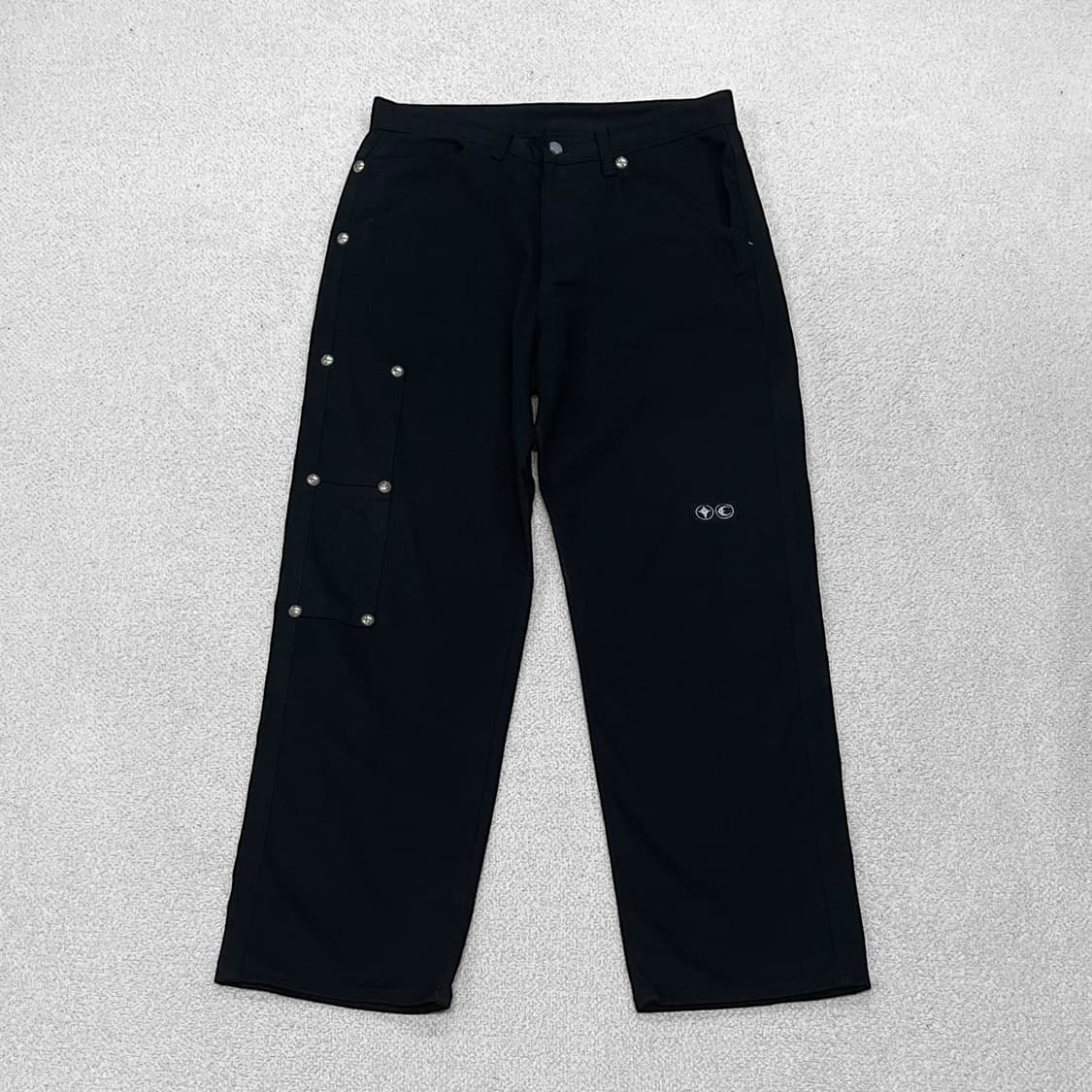 떠그클럽 Thug club 떠그 코튼 팬츠 블랙 상품이미지1