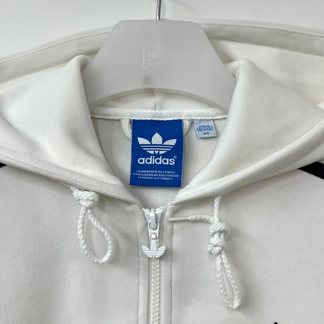 아디다스 파이어버드 흰검 화이트 후드 트랙탑 져지 상품이미지5