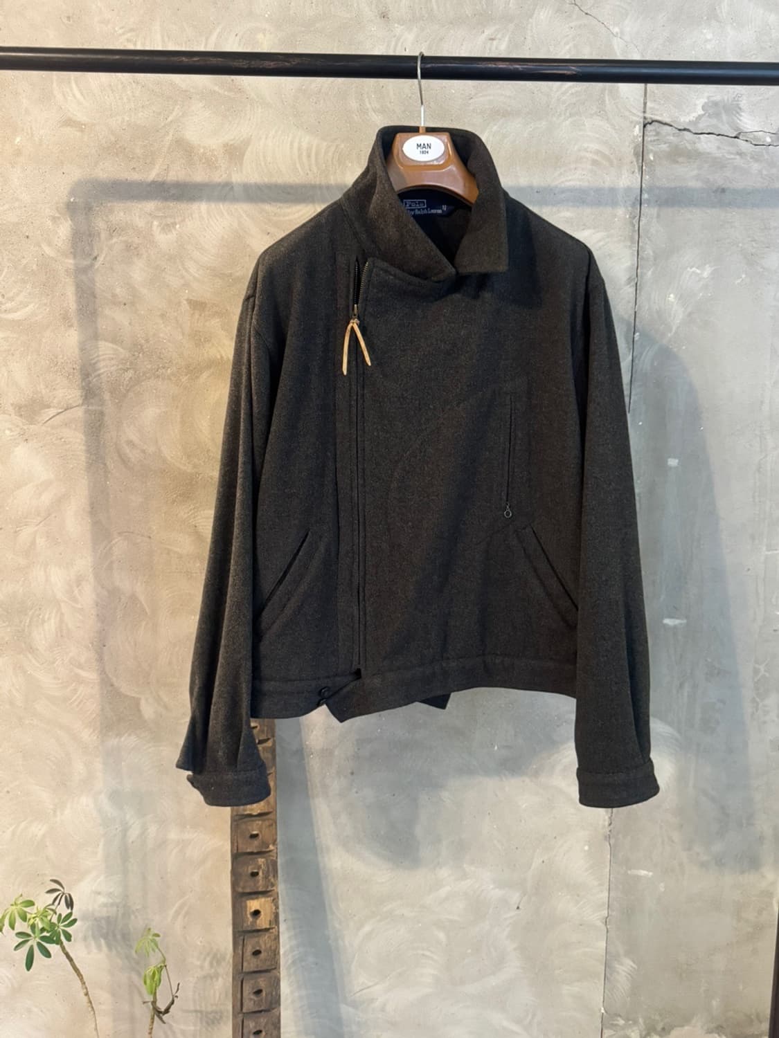 폴로 랄프로렌 펠트울 라이더 자켓 100 상품이미지4