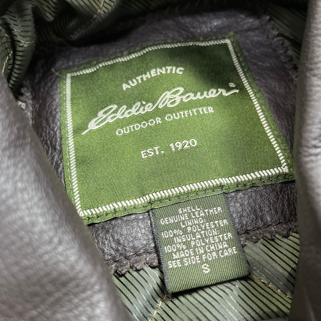90s Eddie Bauer Jacket 에디바우어 가죽 자켓(S) 상품이미지4