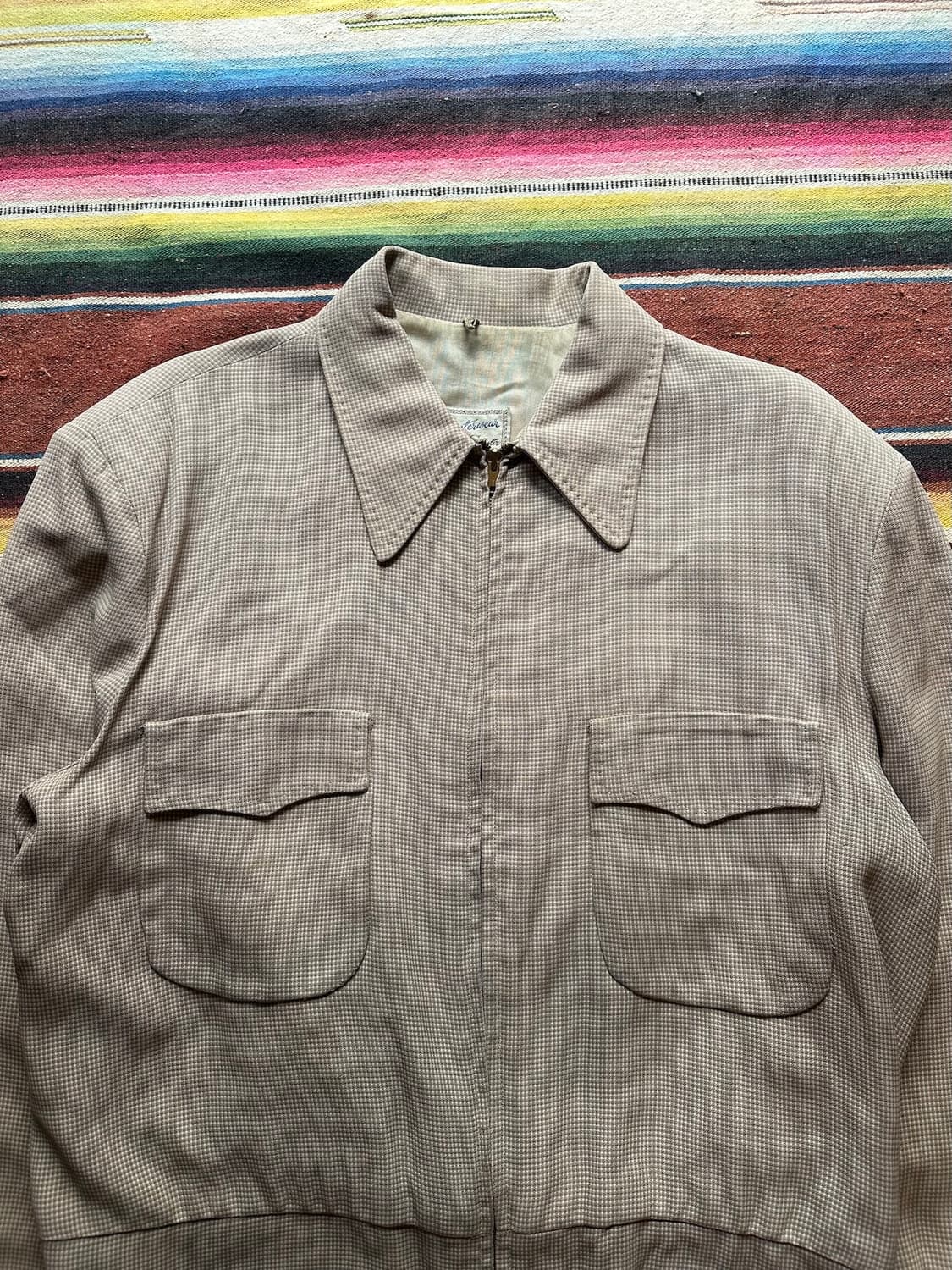 50s USA Rockabilly Gabardine Jacket 상품이미지2