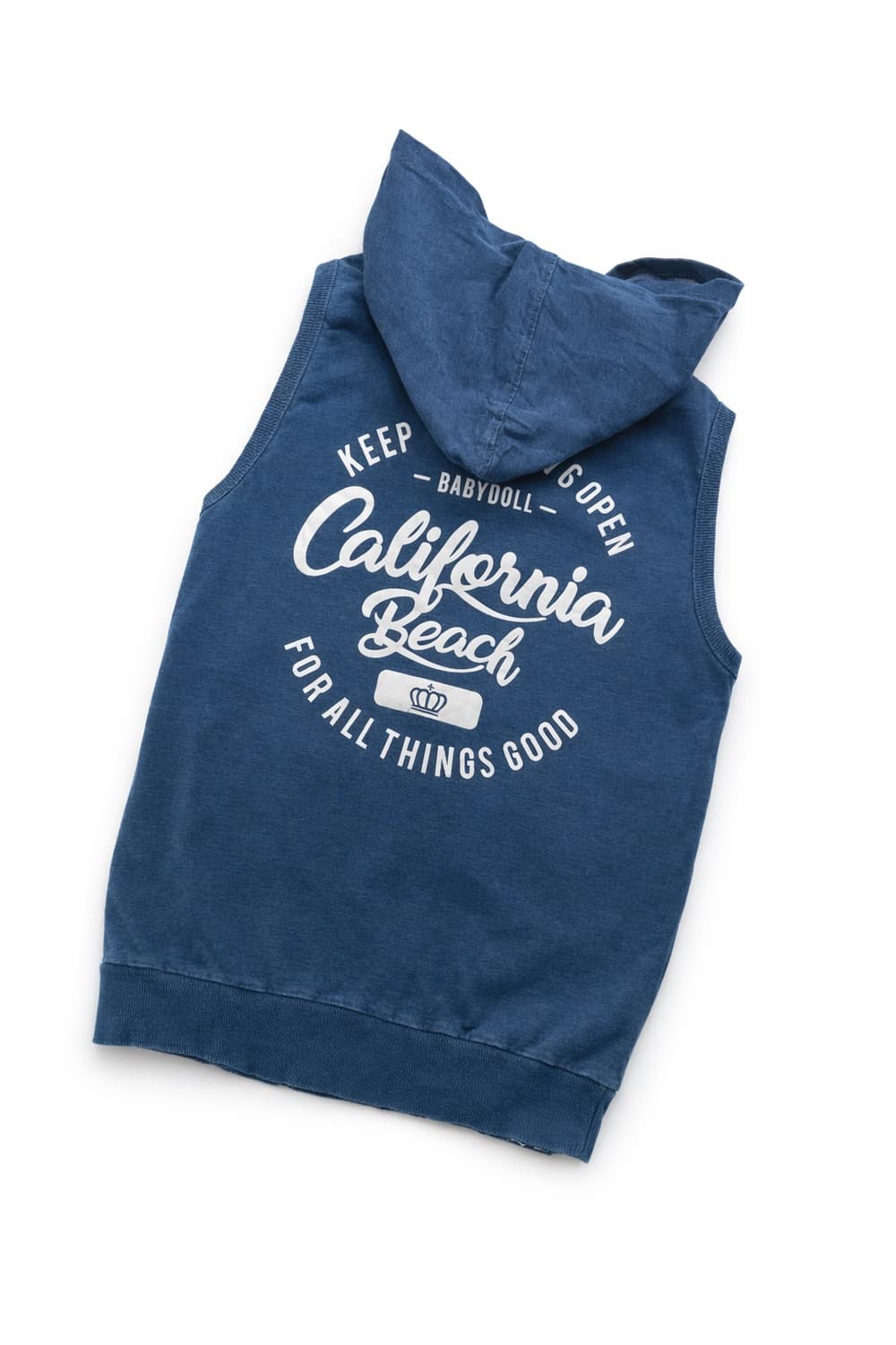 베이비돌 캘리포니아 후드 베스트 y2k 빈티지 워싱 상품이미지5