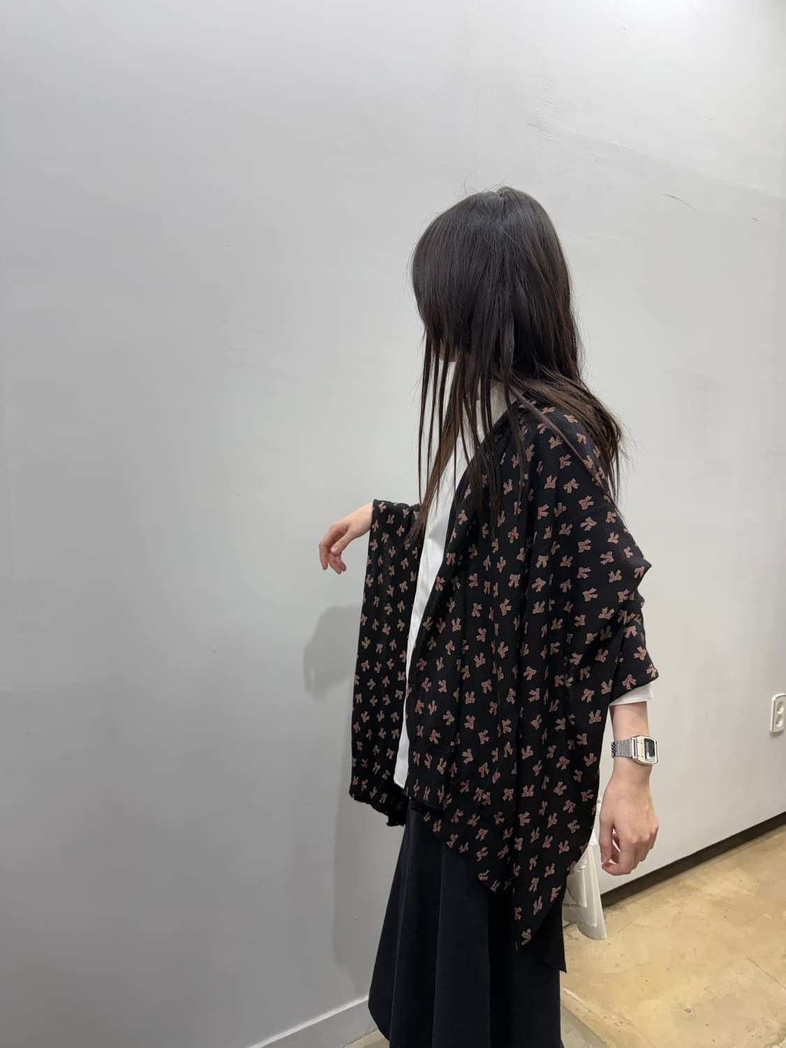 꼼데가르송 리본 패턴 숄&머플러 상품이미지1