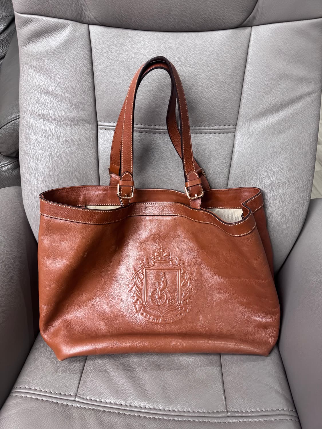 빈폴 레더 브라운 숄더백 상품이미지1