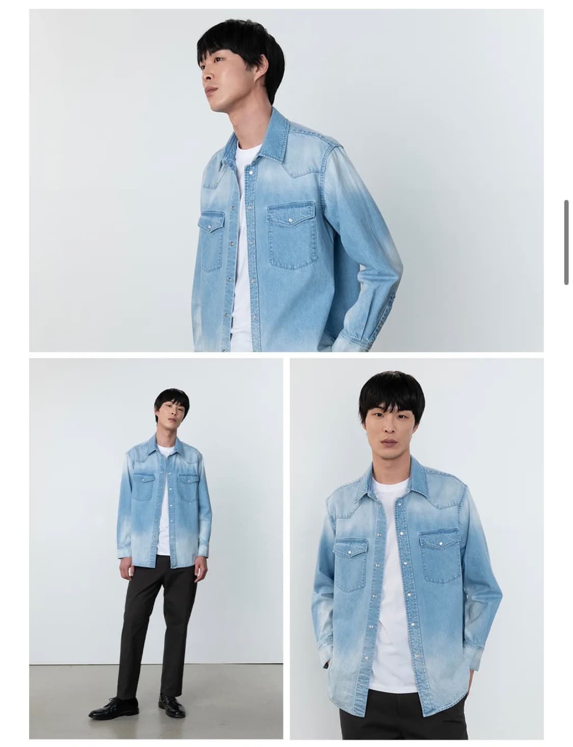 [새상품] 포터리 라이트 데님 셔츠 light denim shirt 상품이미지9