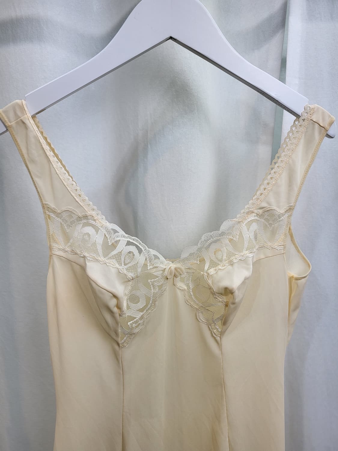 빈티지 버터 크림 아이보리 슬립 원피스 상품이미지5