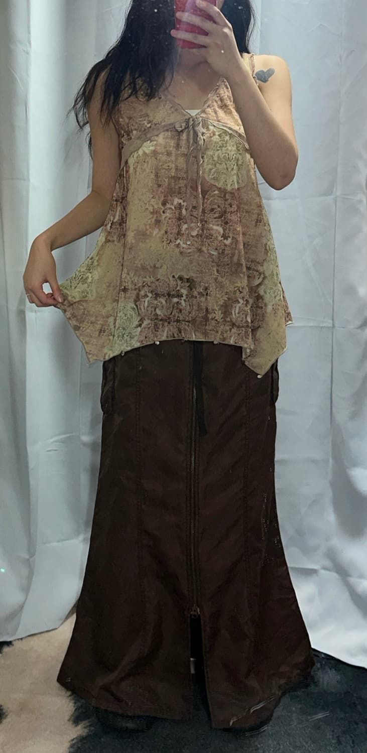 오리엔탈 와투케로사체리 페어리 언발 슬리브리스 고아st 지퍼 스커트 코디 상품이미지1