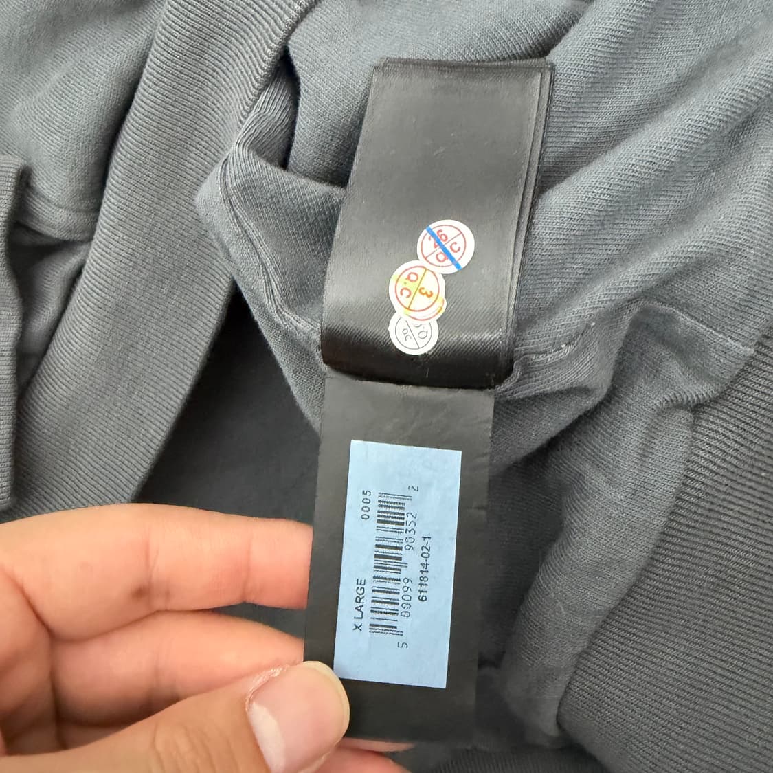 이지갭 더블 레이어 풀오버 후디 다크 그레이 상품이미지5