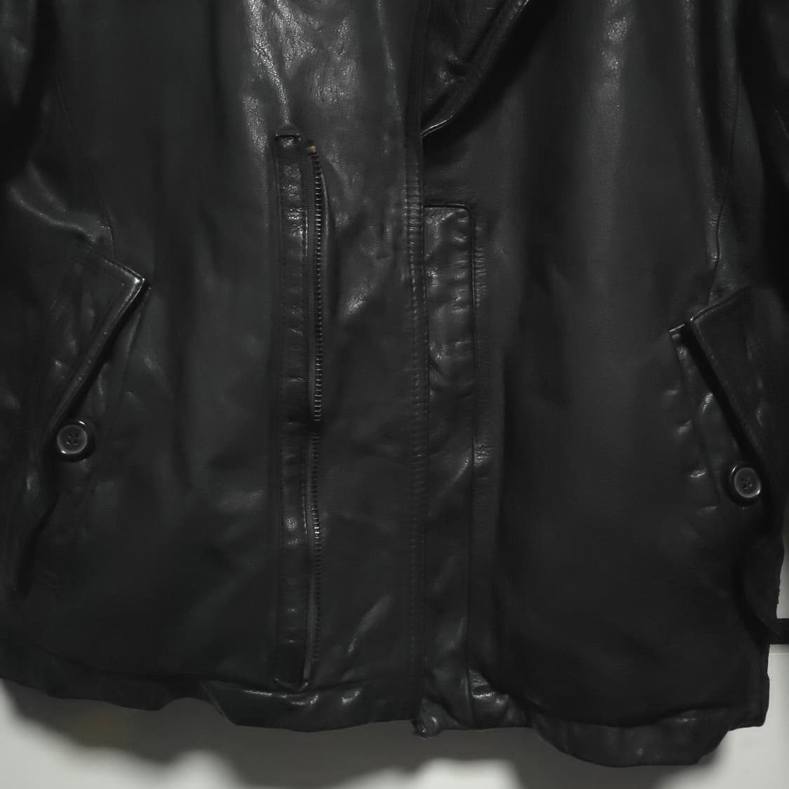 지이크 SIEG 양가죽 라이더 자켓 블랙 100 상품이미지3