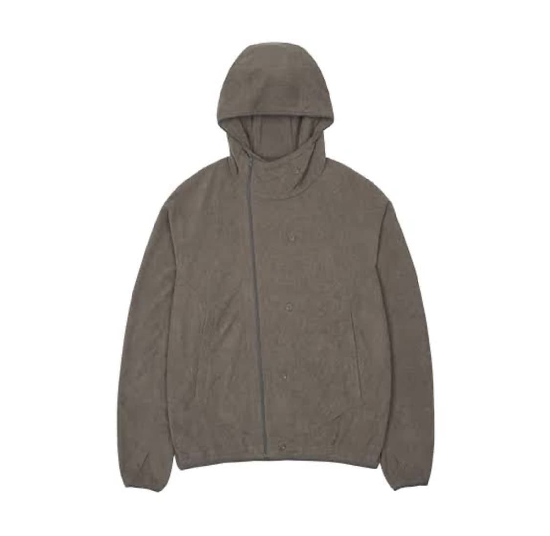 (1 2 3 4) 산산기어 버튼 플리스 재킷 브라운 상품이미지1