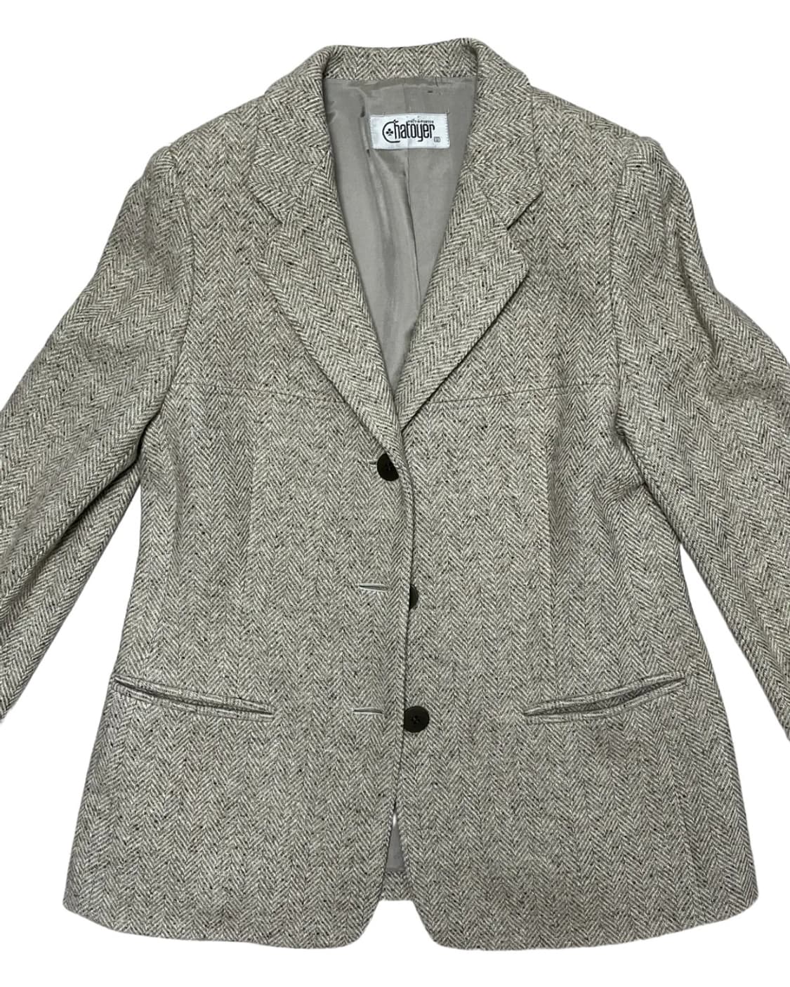 Herringbone beige jacket 상품이미지2