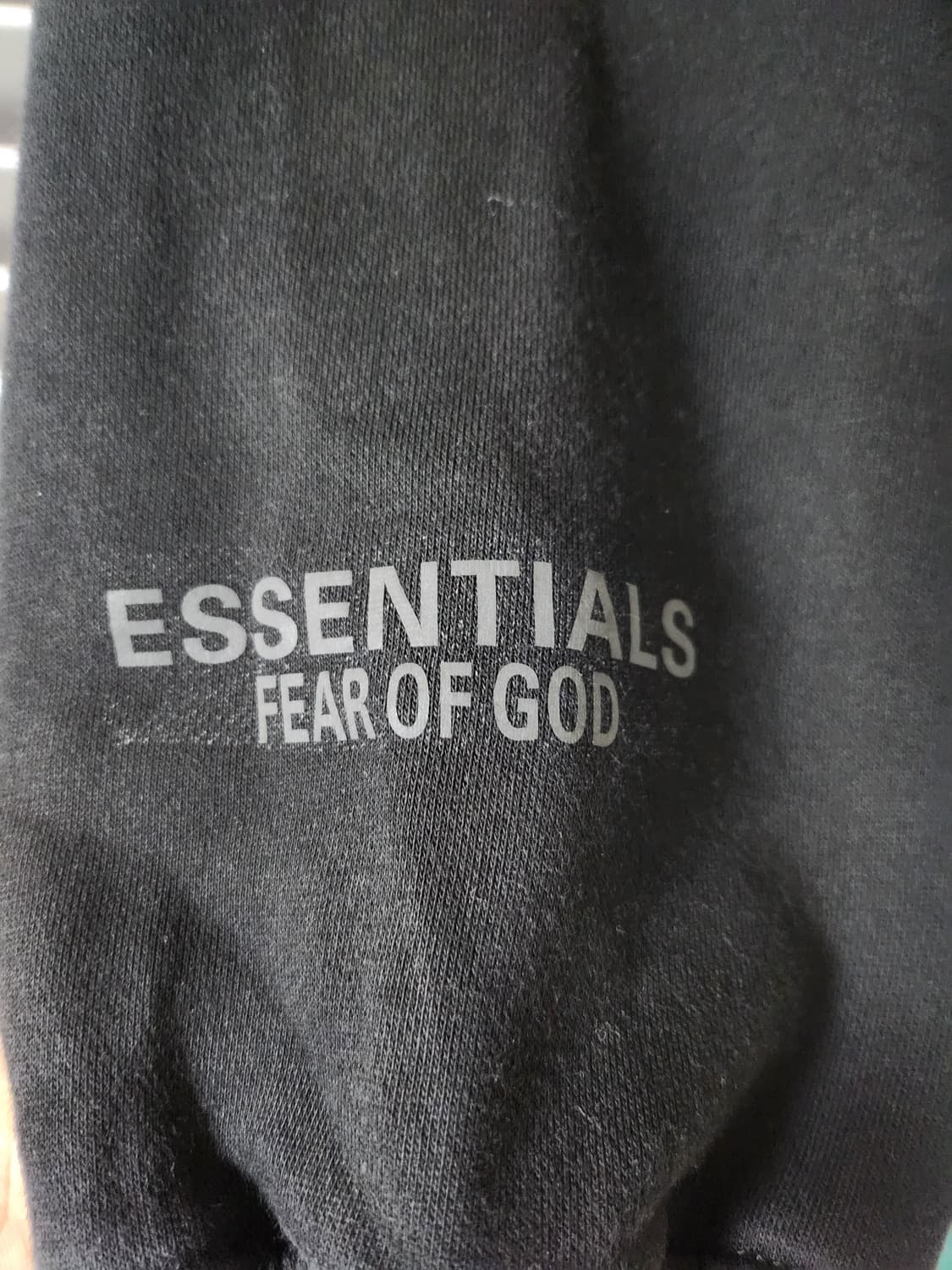 피어오브갓 정품 에센셜 블랙 후드티 L 상품이미지4