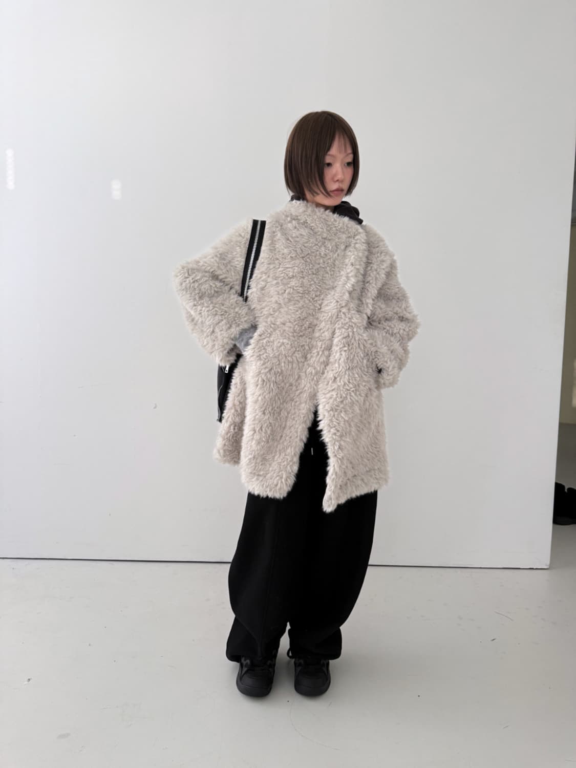 베르크서울 퍼자켓 그레이 상품이미지1