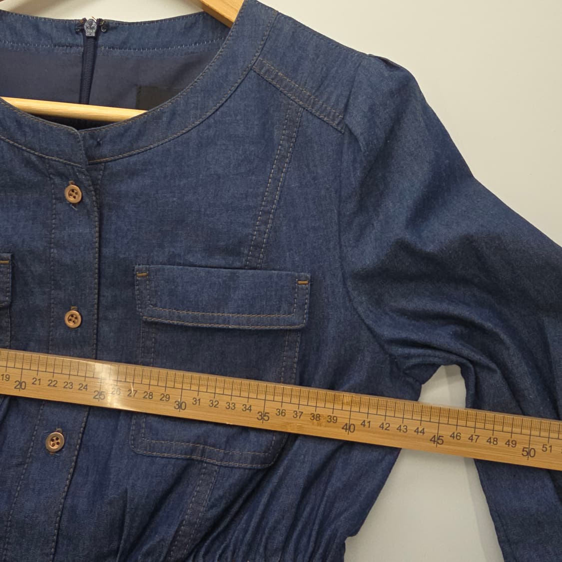 SATIN 데님 미니 원피스 S 상품이미지4