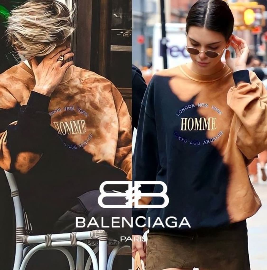 17fw 발렌시아가 블리치드 옴므 HOMME 오버핏 맨투맨 m사이즈 상품이미지10