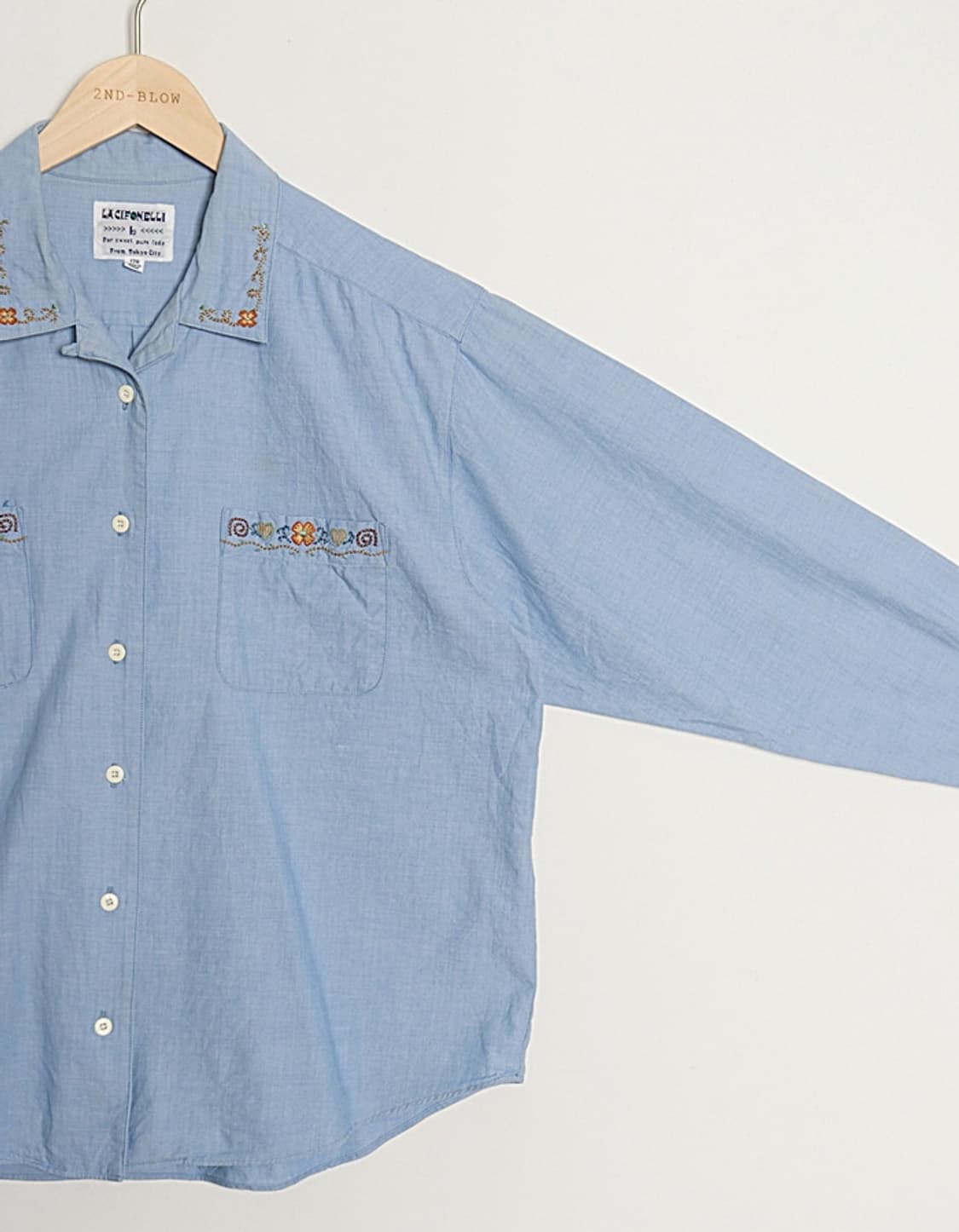 LA CIFONELLI Embro Chambray Shirts 상품이미지5