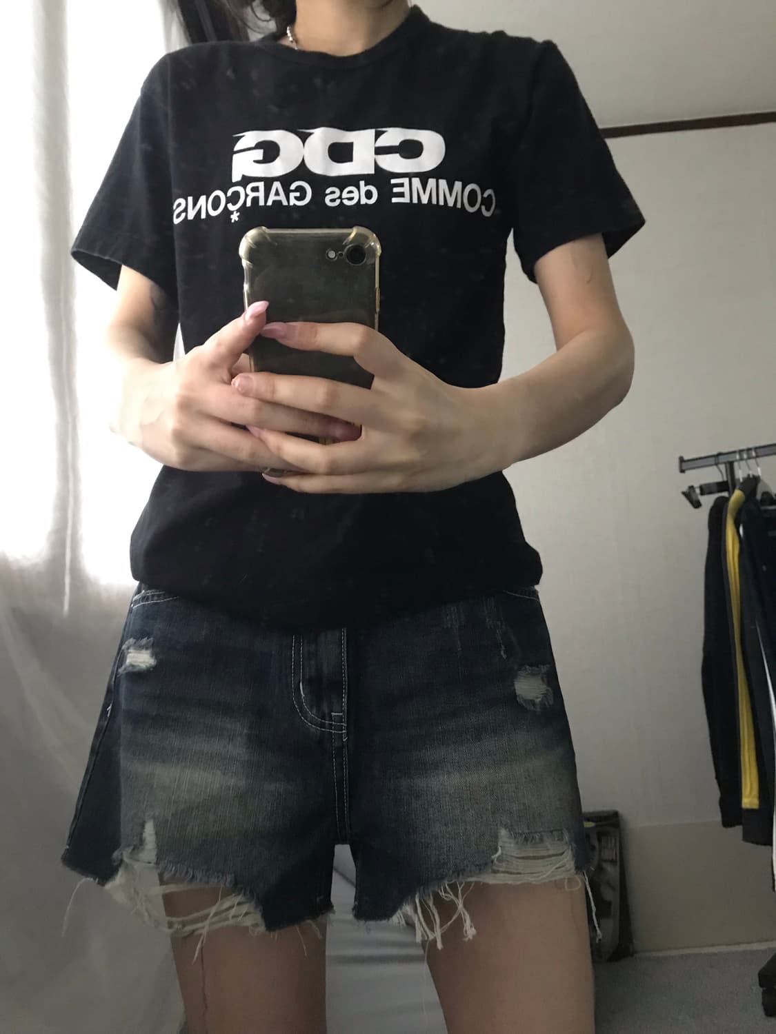 꼼데가르송 블랙 반팔티셔츠 상품이미지1