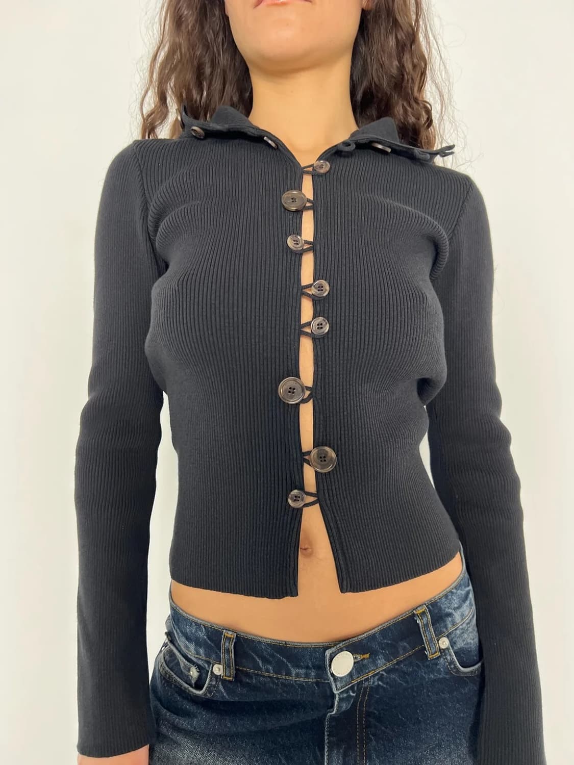 kernemilk looney cardigan black - size1 상품이미지1