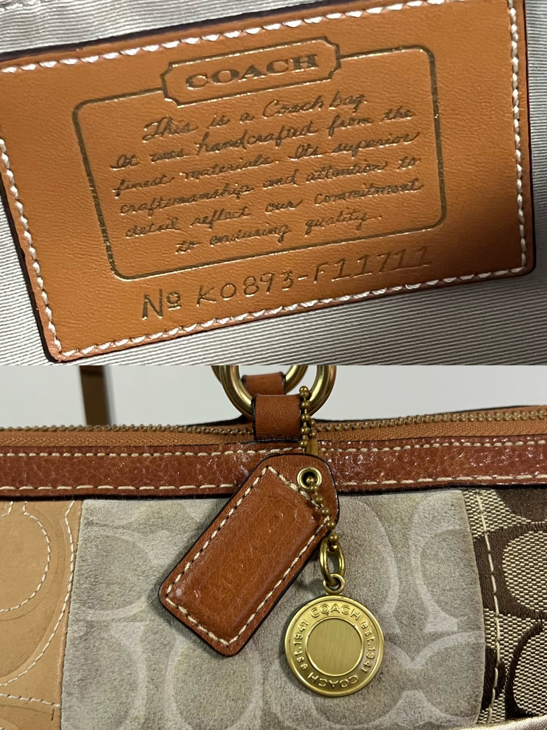 코치 패치워크 토트백 Y2K 상품이미지10