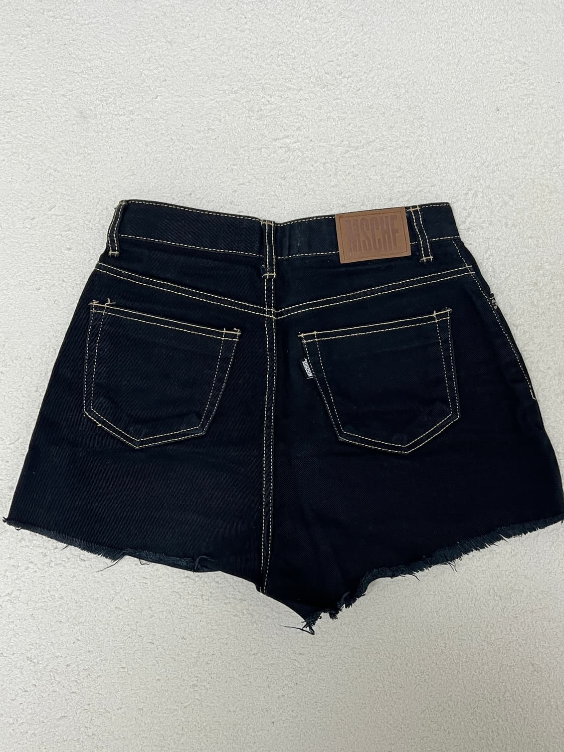 미스치프 크롭쇼츠 블랙 S 상품이미지6