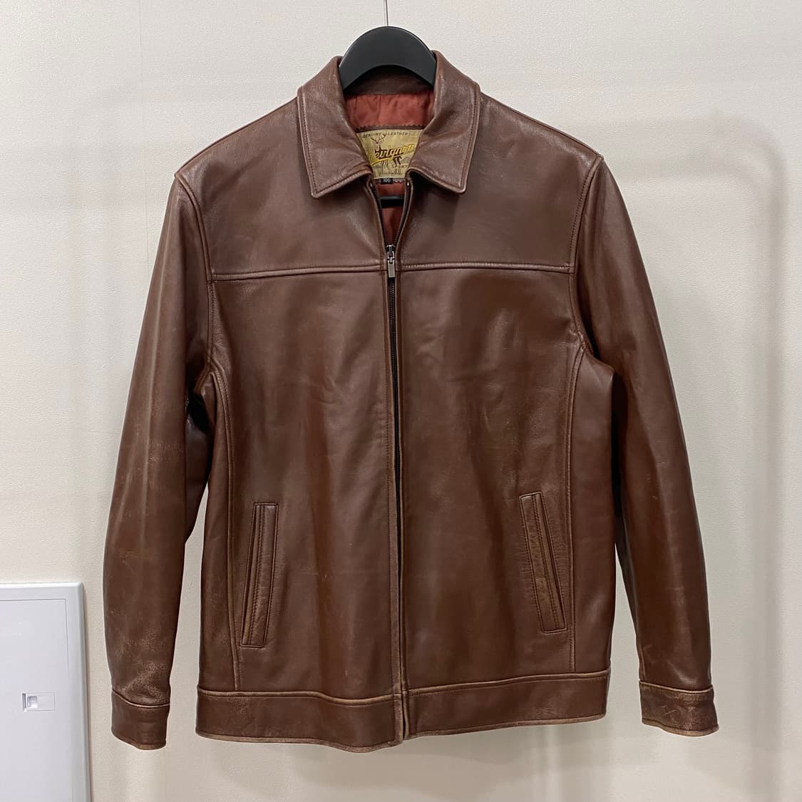 쉐비뇽 90s 양가죽 집업 자켓 상품이미지1