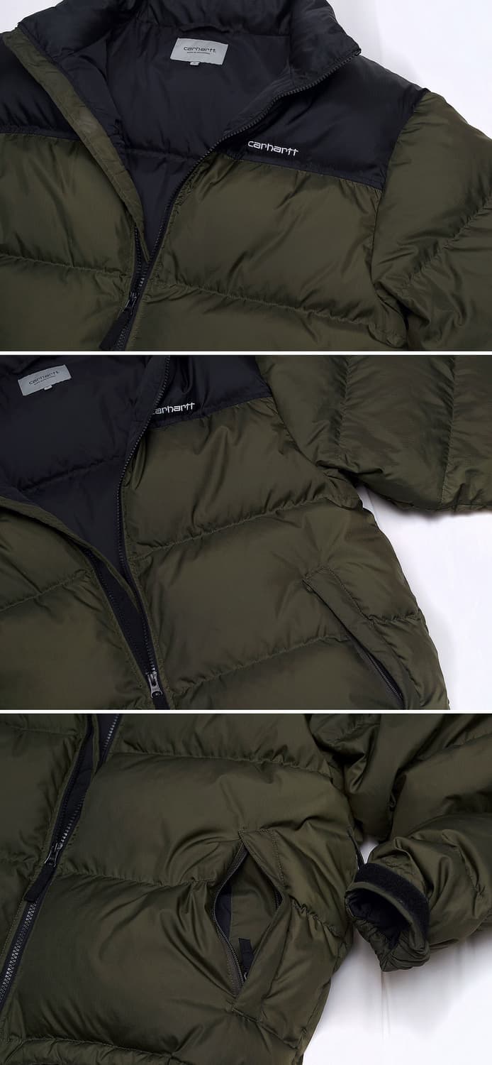 칼하트 WIP 루미 다운 패딩 사이프러스 블랙 (M / 100+) 상품이미지8