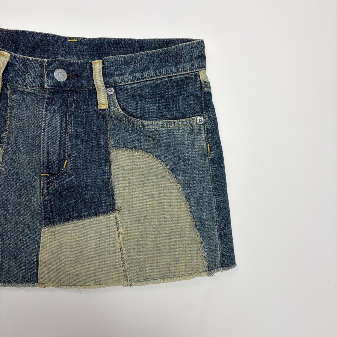 히스테릭글래머 패치워크 데님 스커트 청치마 상품이미지4