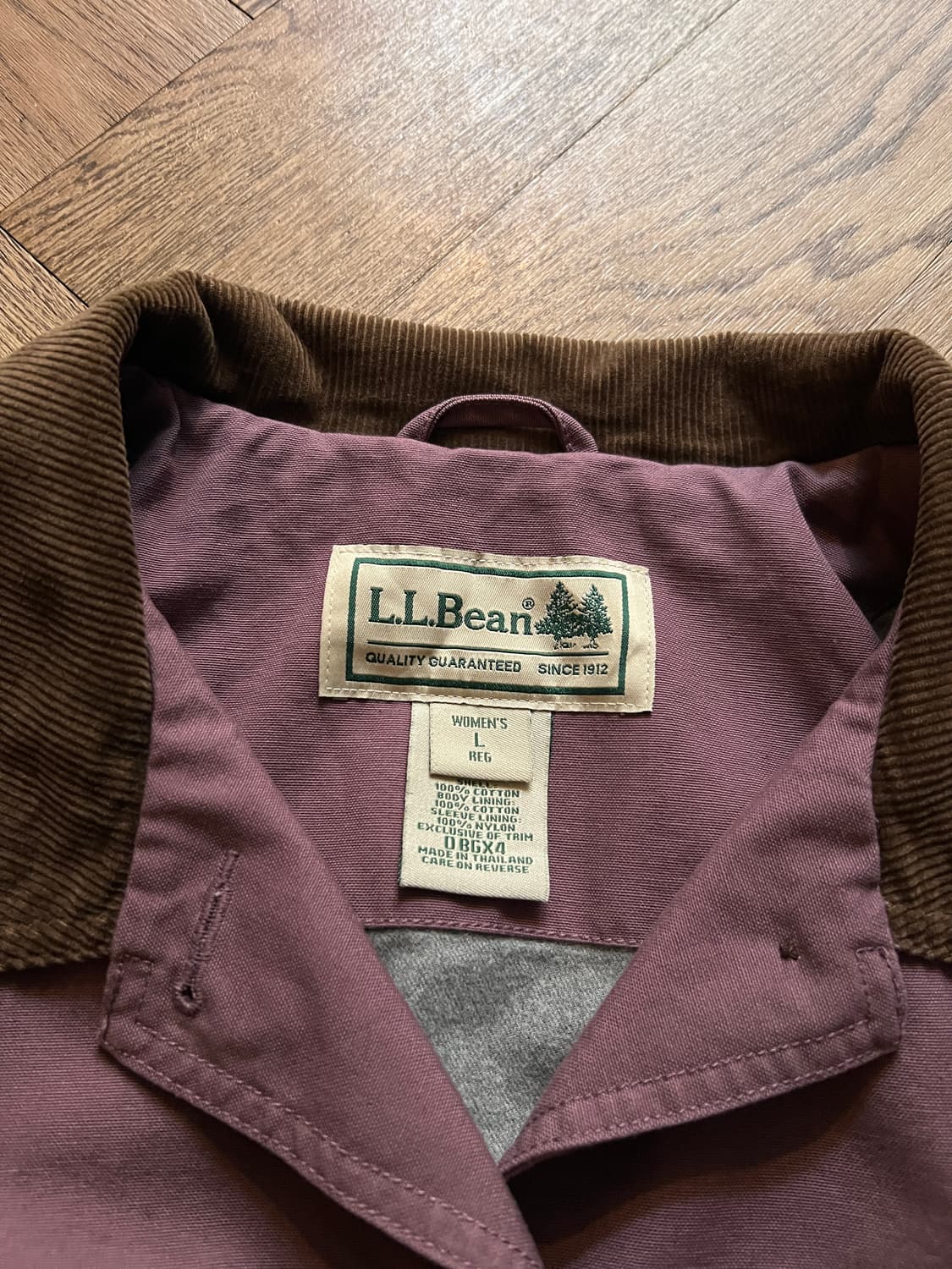 [L]L.L.Bean USA 엘엘빈 플럼 캔버스 헌팅 자켓 상품이미지2