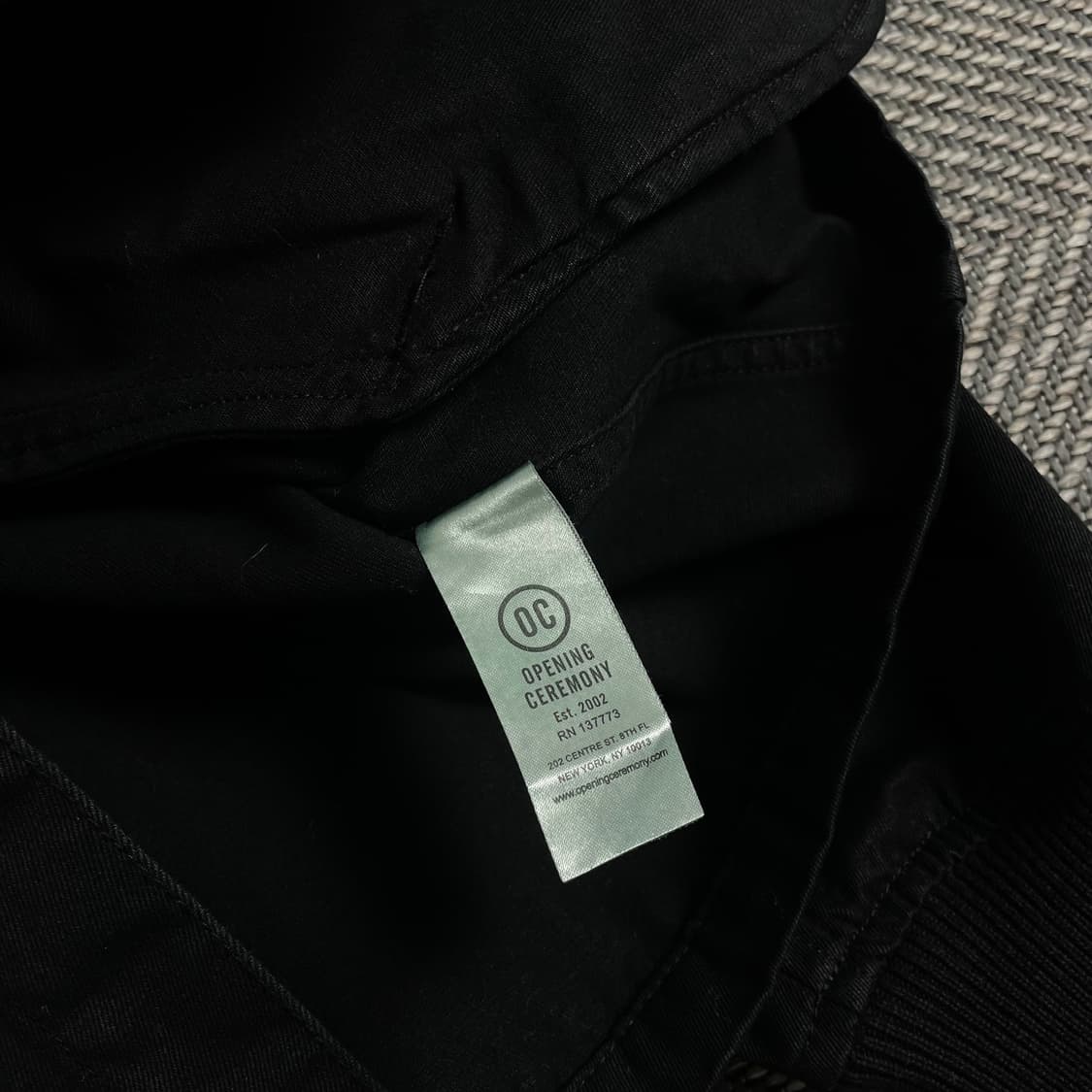 오프닝 세레모니 빅로고 블랙 박시핏 워크 자켓 o 3861 상품이미지8