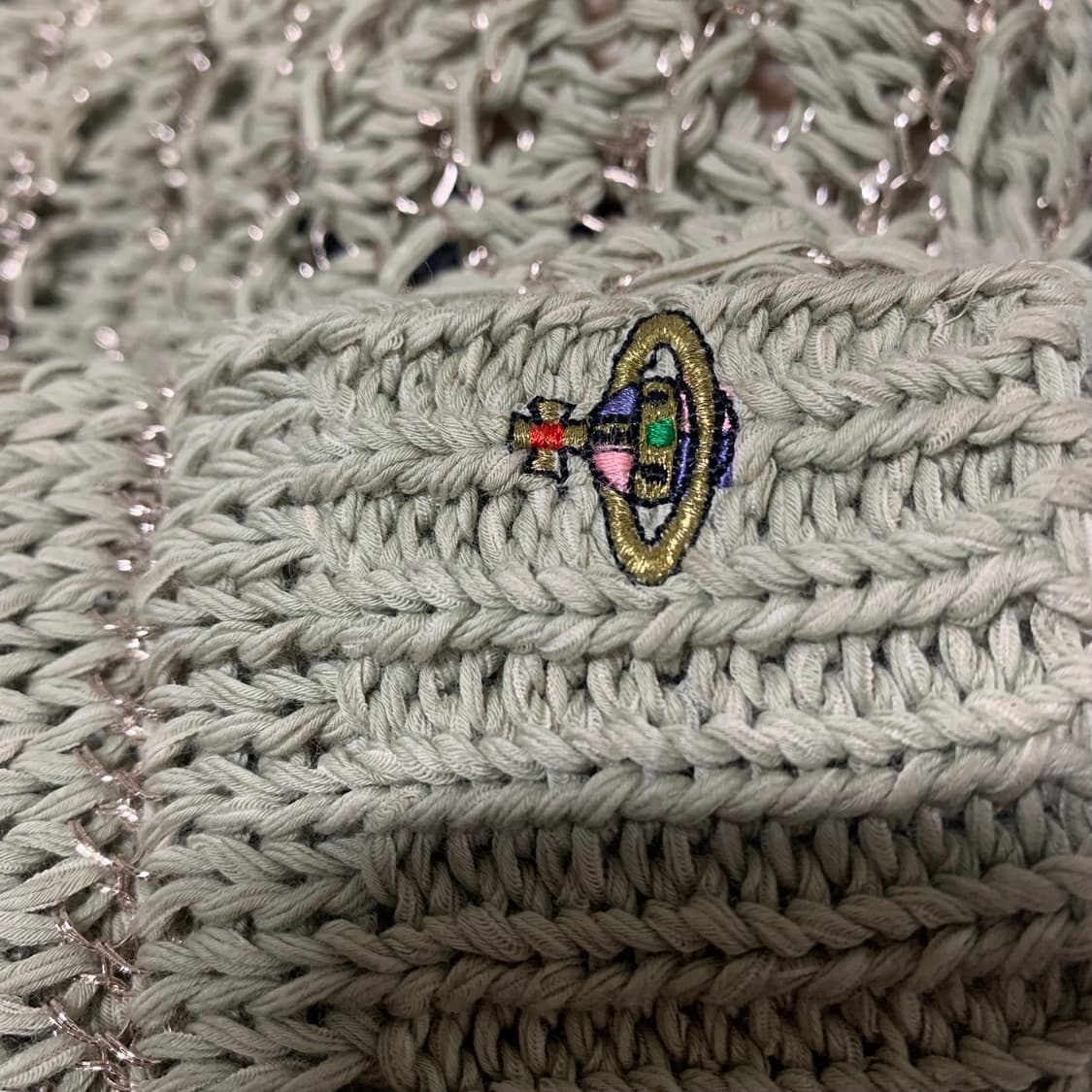 vivienne westwood 은사 배색 펀칭 니트 상품이미지7