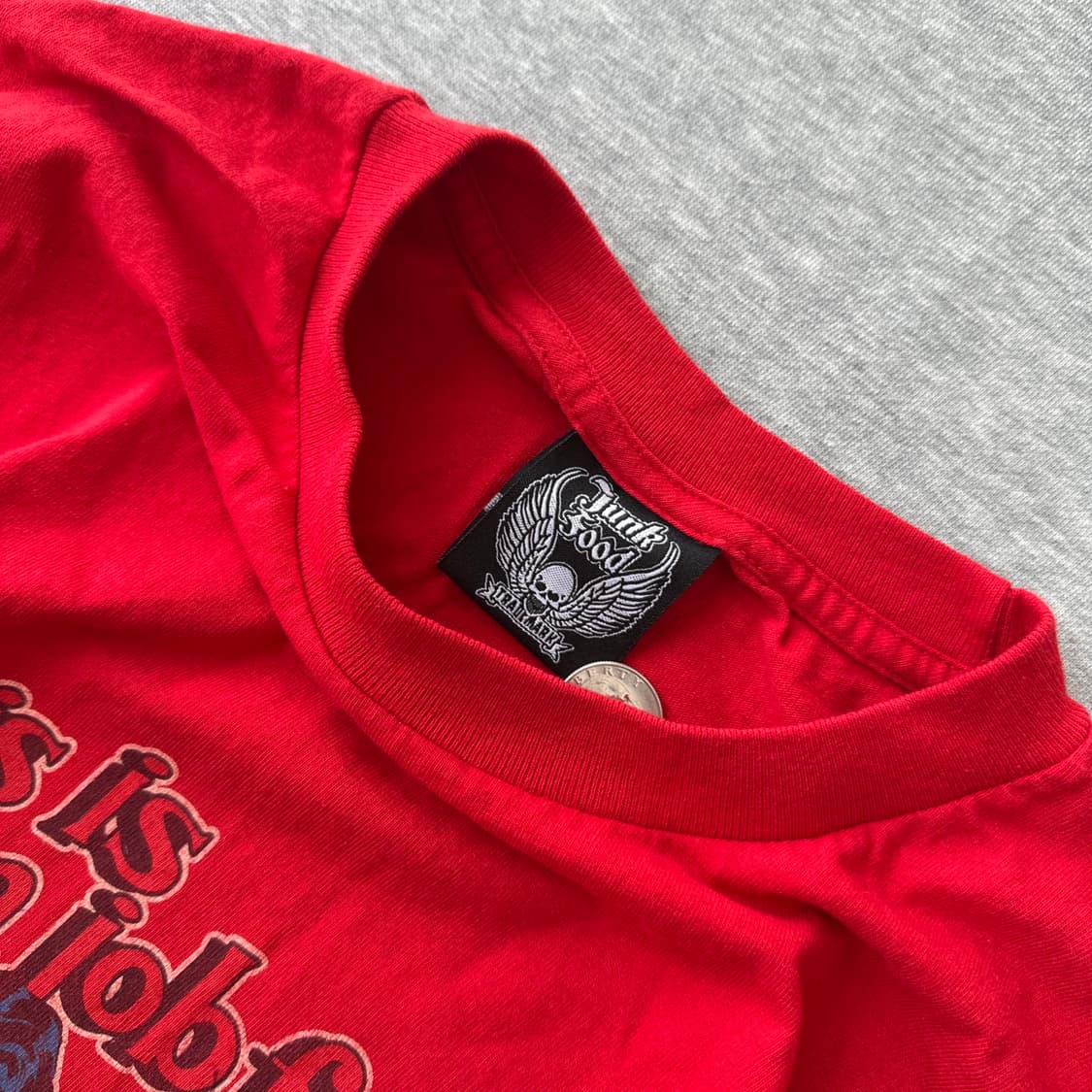 [Y2K] 정크푸드 슈퍼맨 'This Is A Job For' 빈티지 티 상품이미지3