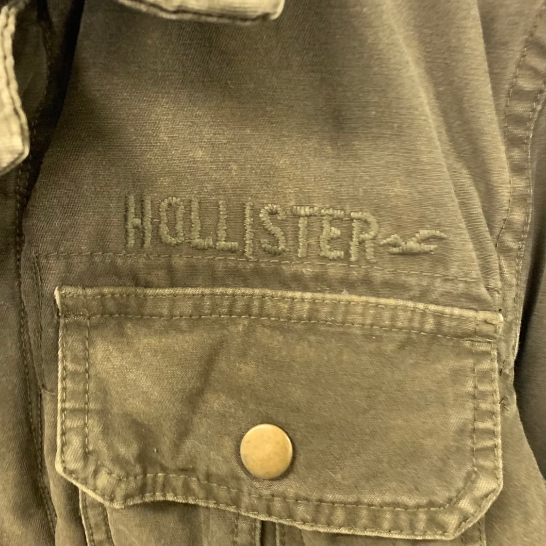 홀리스터 y2k 와투케 카키 봄버 자켓 상품이미지4