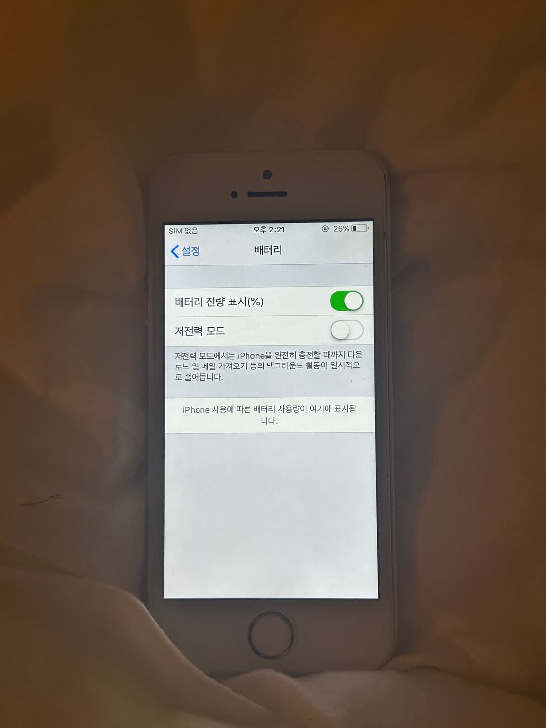 아이폰 5s 실버 16gb 무음 상품이미지4