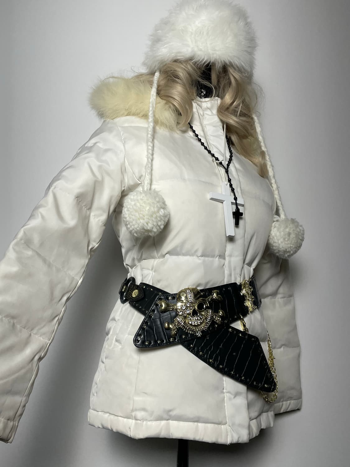 LIZ LISA 리즈리사 화이트 크림 아이보리 패딩 상품이미지2