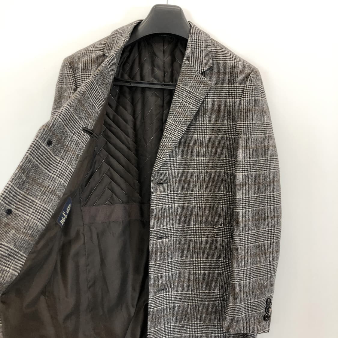 ANDZ 앤드지 캐시미어블렌디드 체크 울코트 95-100  상품이미지6