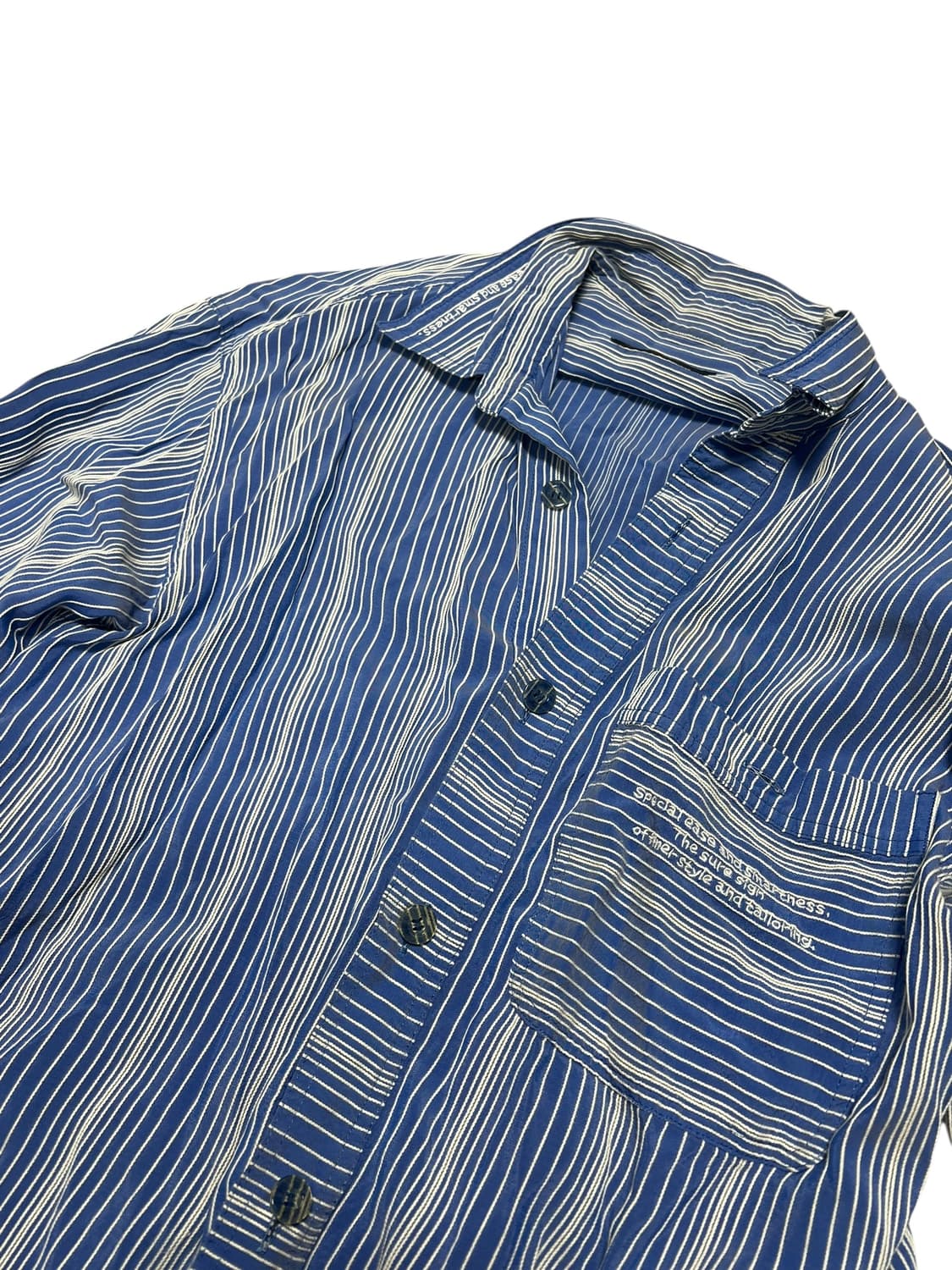 스카이 스트라이프 셔츠 상품이미지4