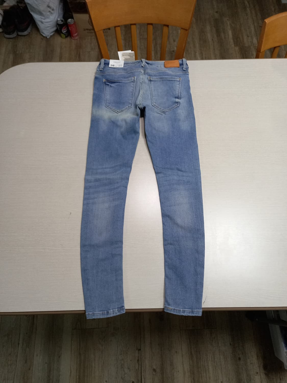 26 새상품 ZARA embrace 워싱 스판스키니 연청 26-629 상품이미지2