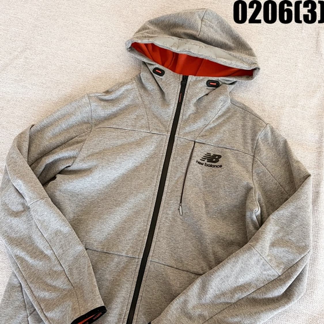 [100/L] 뉴발란스 그레이 후드 집업 자켓 0206(3) 상품이미지2