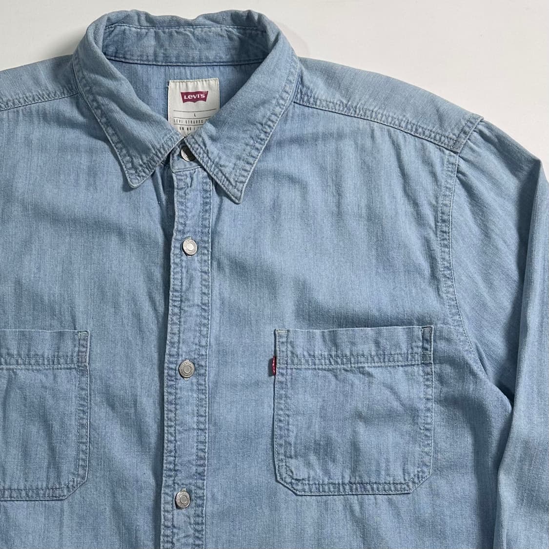 리바이스 연청 투포켓 데님 셔츠 상품이미지3