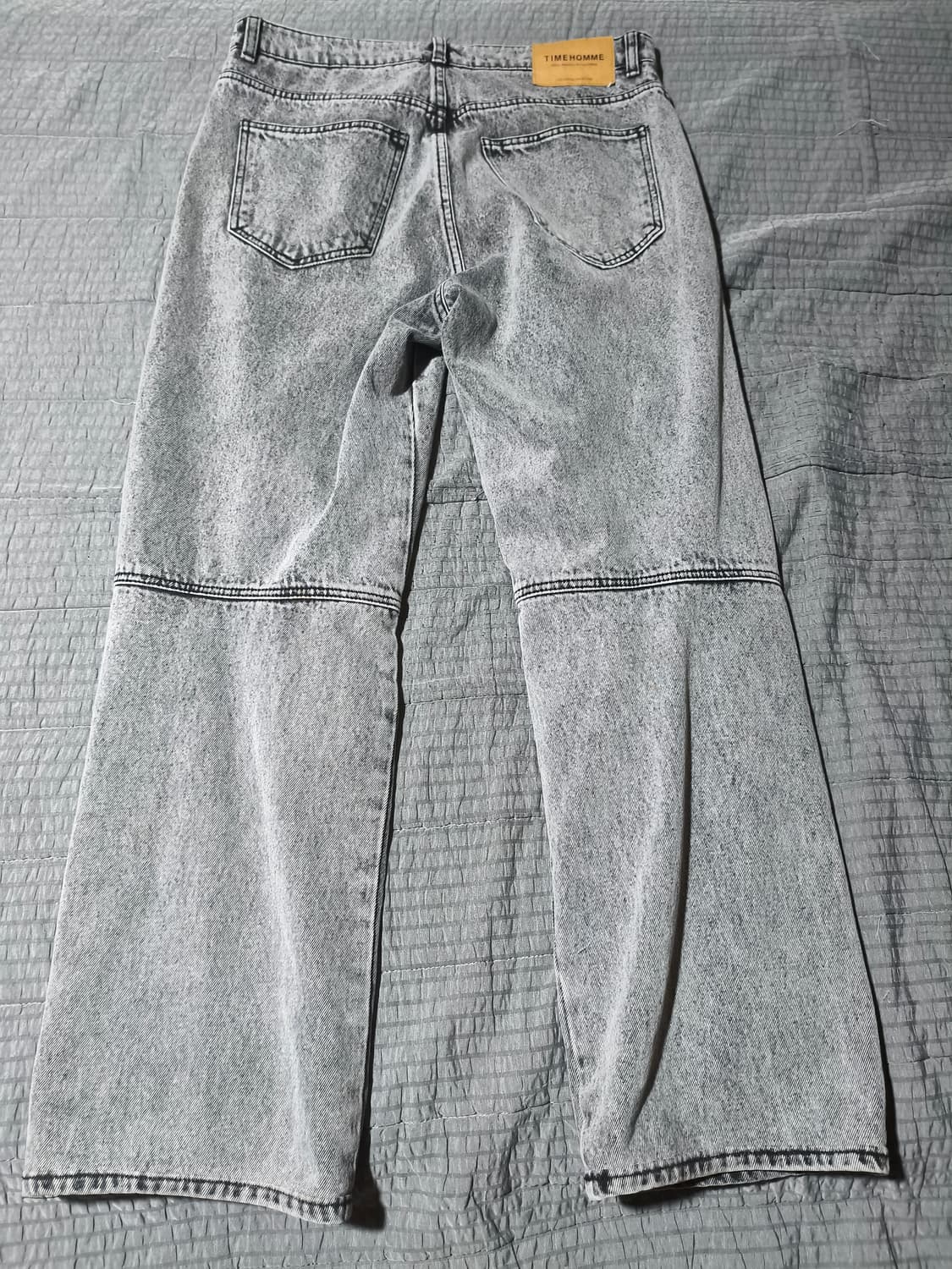 타임 옴므 세미 와이드 핏 청바지 32  극미중고 그레이 팬츠 데님 상품이미지2