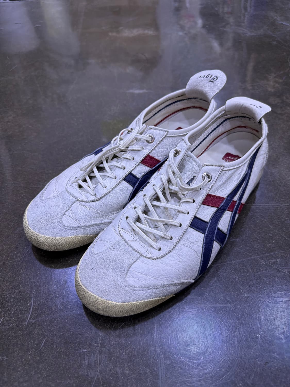 오니츠카타이거 멕시코66 화이트 블루 레드 260 상품이미지1