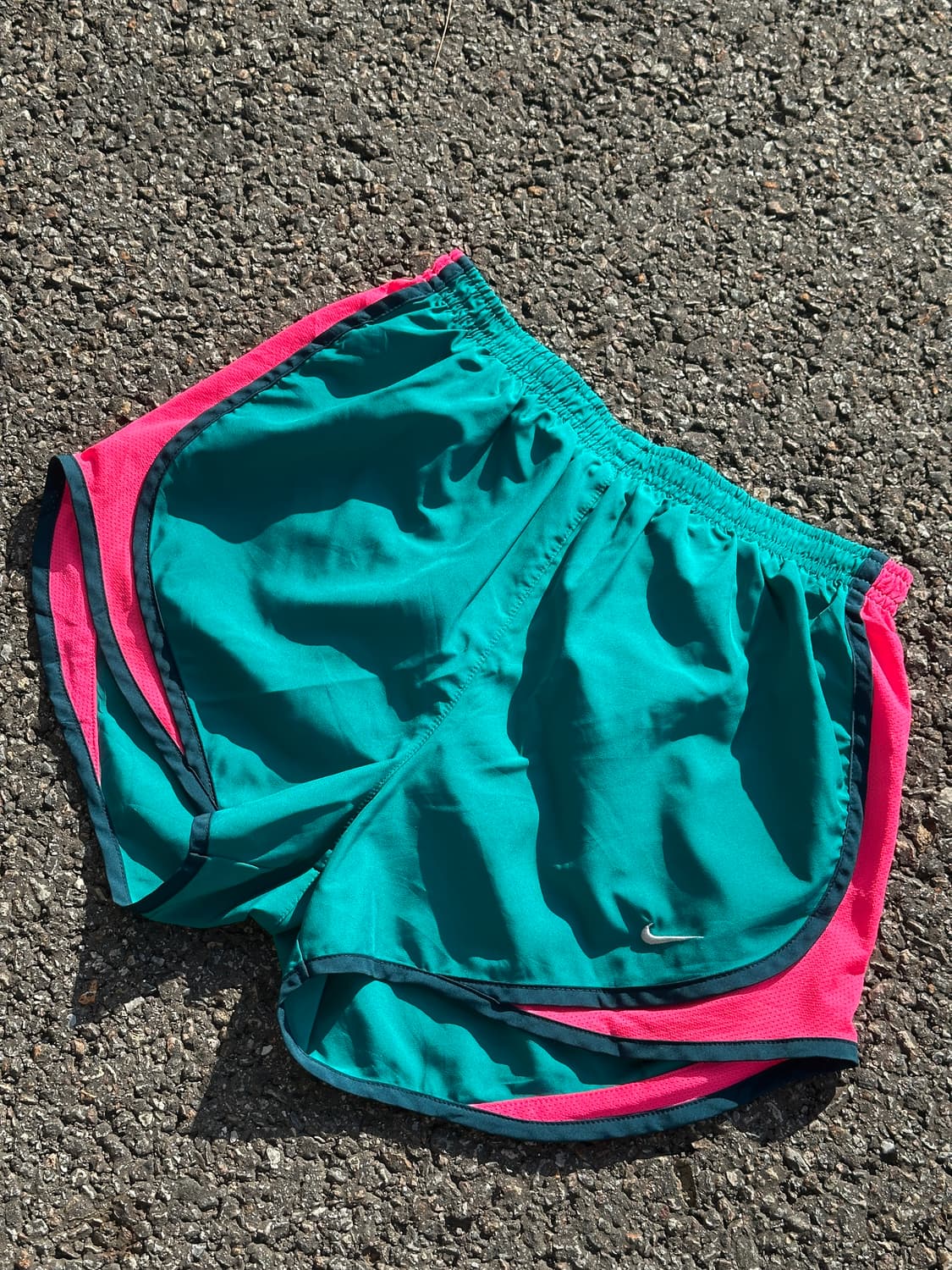 [S] 나이키 여성 청록핑크 러닝 쇼츠 반바지 상품이미지4