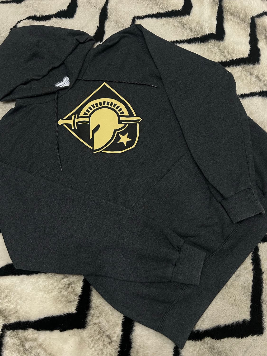 [2XL]챔피온 아미 블랙 나이츠 앰블럼 후드/다크그레이 상품이미지1