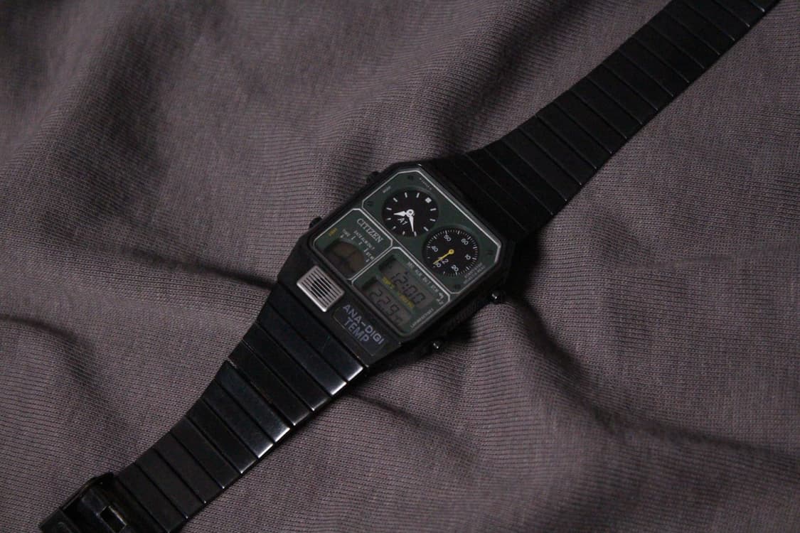 시티즌 X Tictac 아나디지템프 카키 상품이미지1