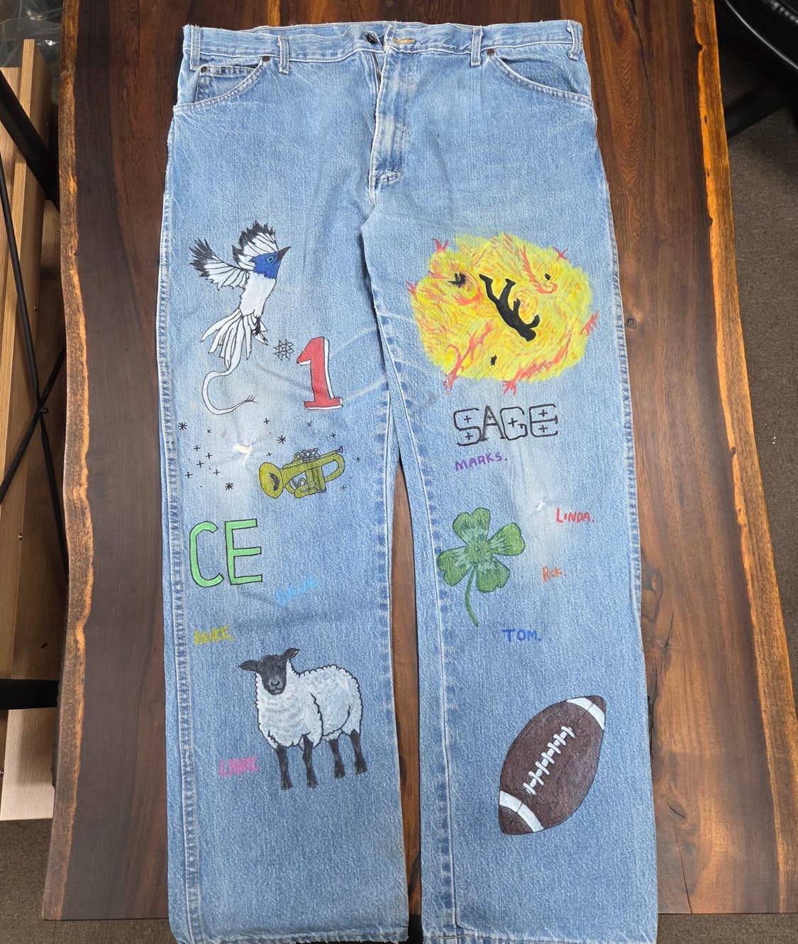 디키즈 핸드드로잉 데님팬츠 상품이미지1