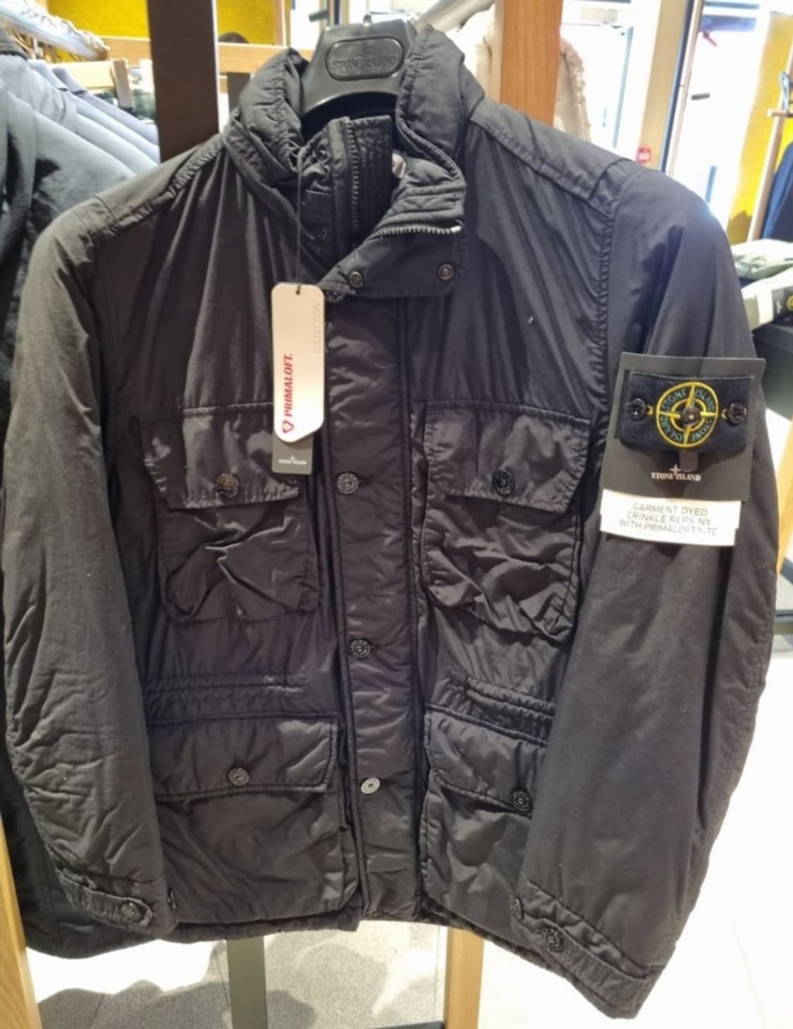 스톤아일랜드/NASLAN LIGHT프리마로프트 패딩/블랙/M 상품이미지10