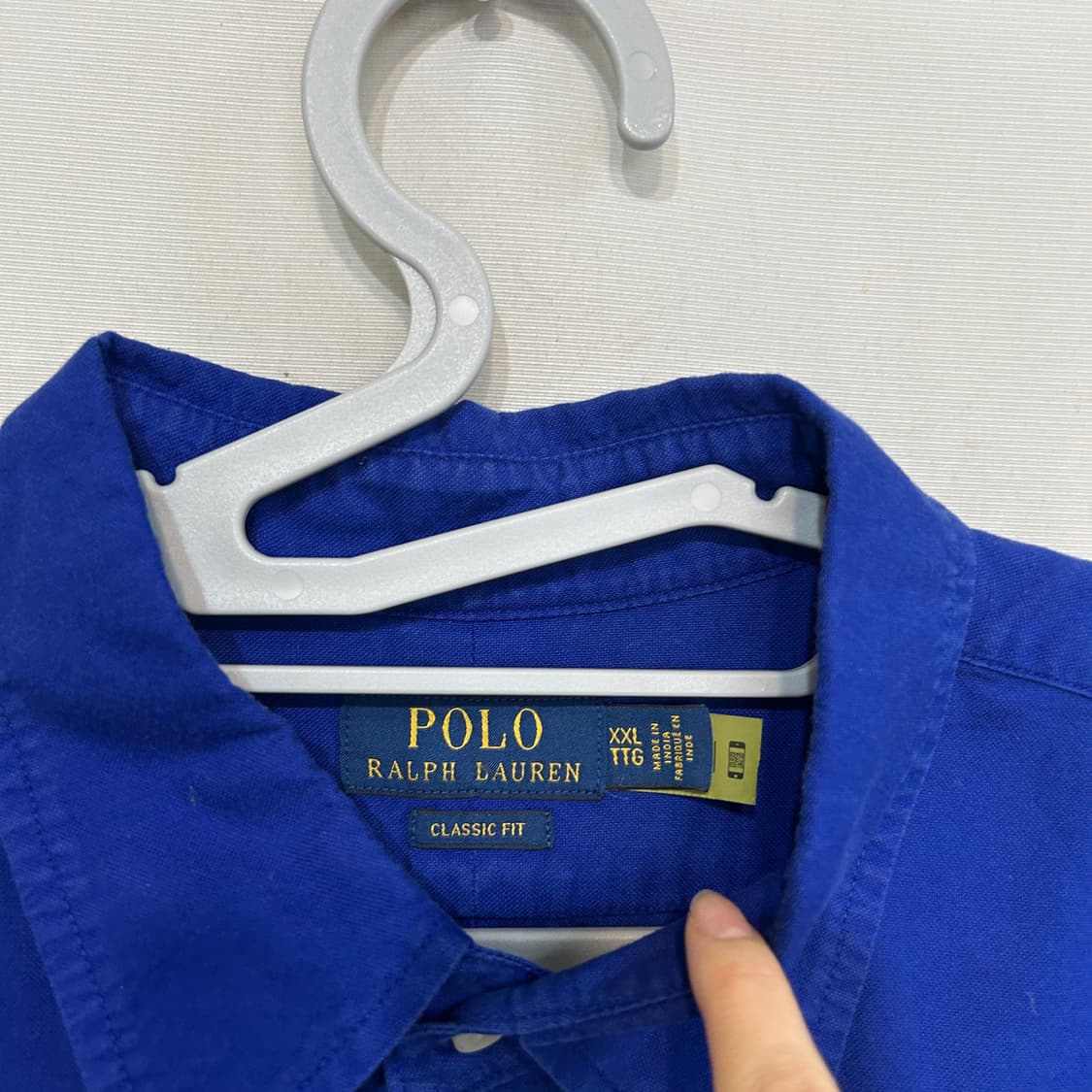 Polo 폴로 랄프로렌 블루 코튼 셔츠XXL  상품이미지2